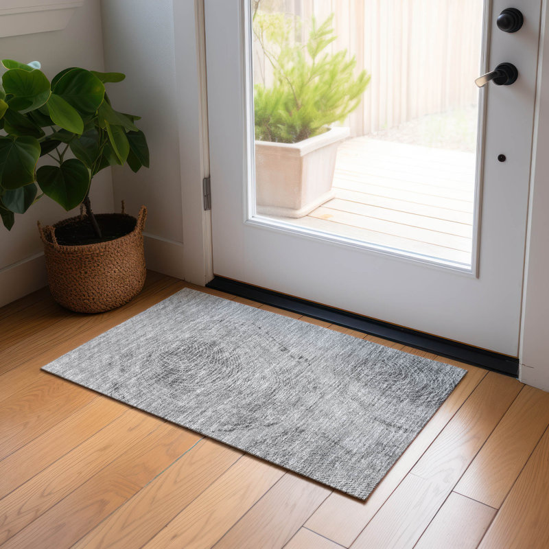 Karsyn Washable Abstract Indoor / Outdoor Rug, Rectangle 1'8" x 2'6"