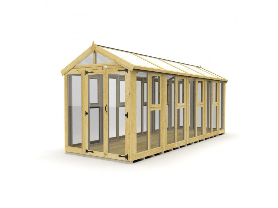 6x20 Glass Green House