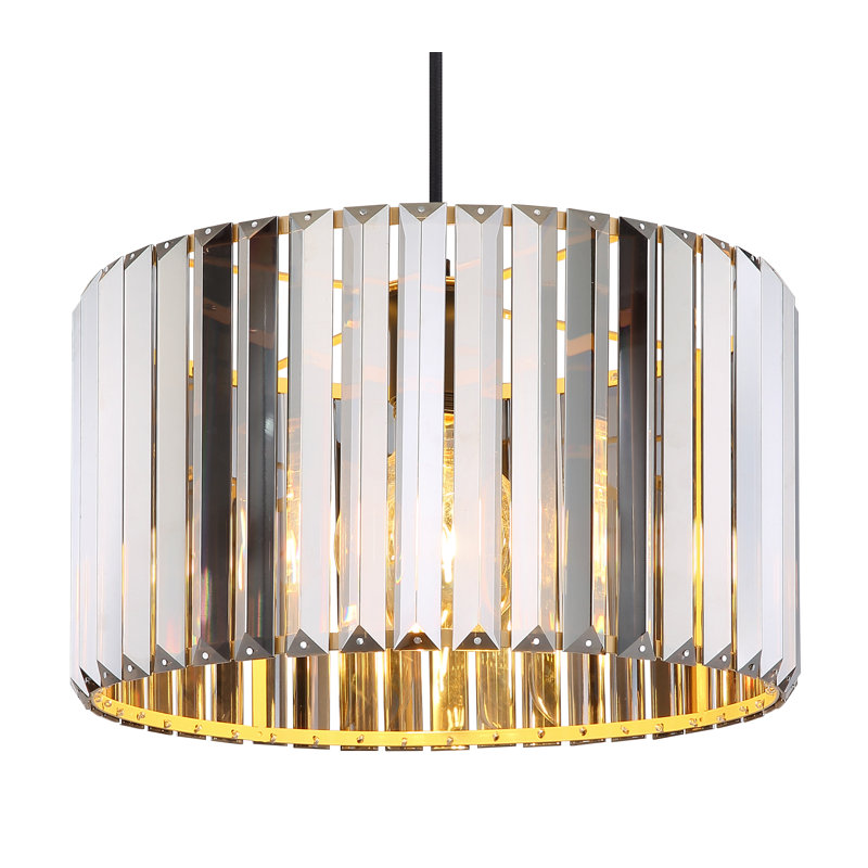 Alexandrya 1 - Light Walnut Geometric Pendant
