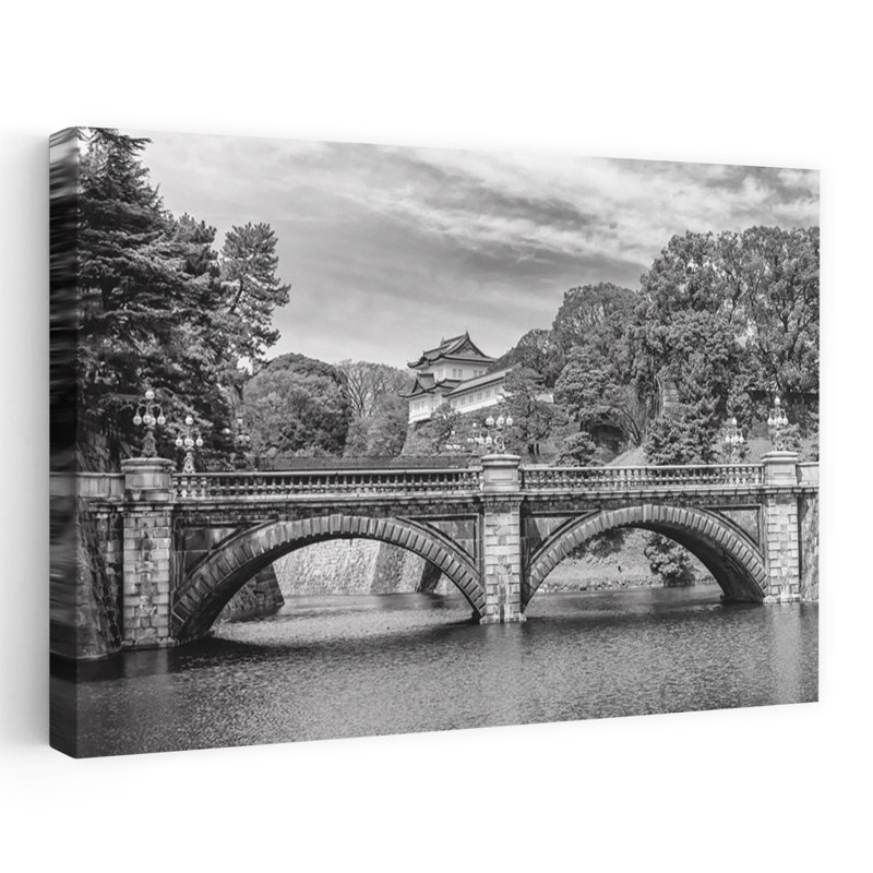 Pont impérial, pont, architecture contemporaine, impression d'art contemporain, H 16 po x l 24 po