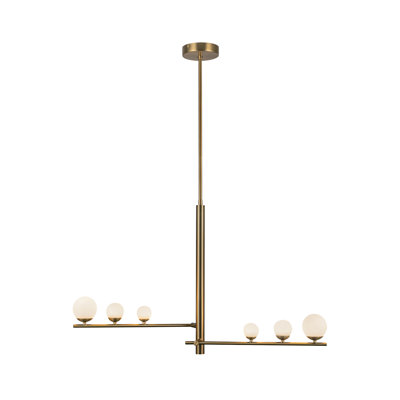 Cypress 2 Arm Opal Glass LED Pendant