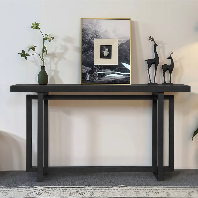 Console étroite 59 po - Canapé d'entrée en panneau de fibres à densité moyenne, vestibule avec design peu encombrant