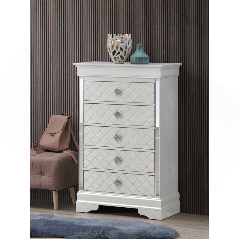 Commode Verona, champagne argenté, Champagne argenté