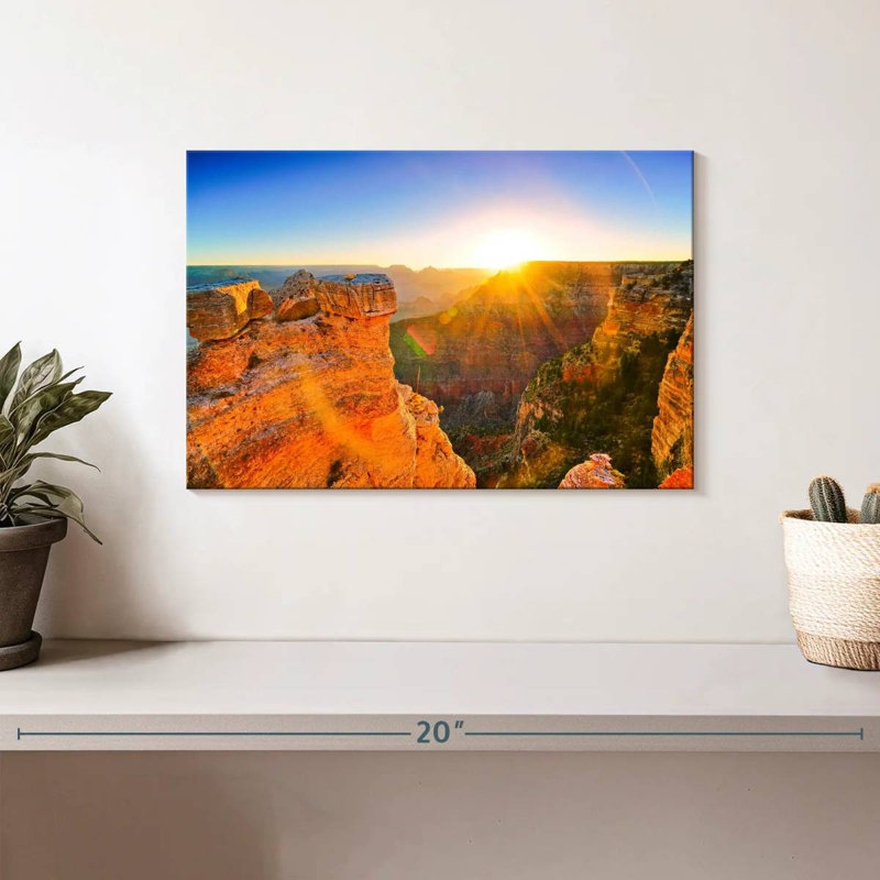 Lever de soleil chatoyant du Grand Canyon d'Alvord, H 8 po x l 12 po