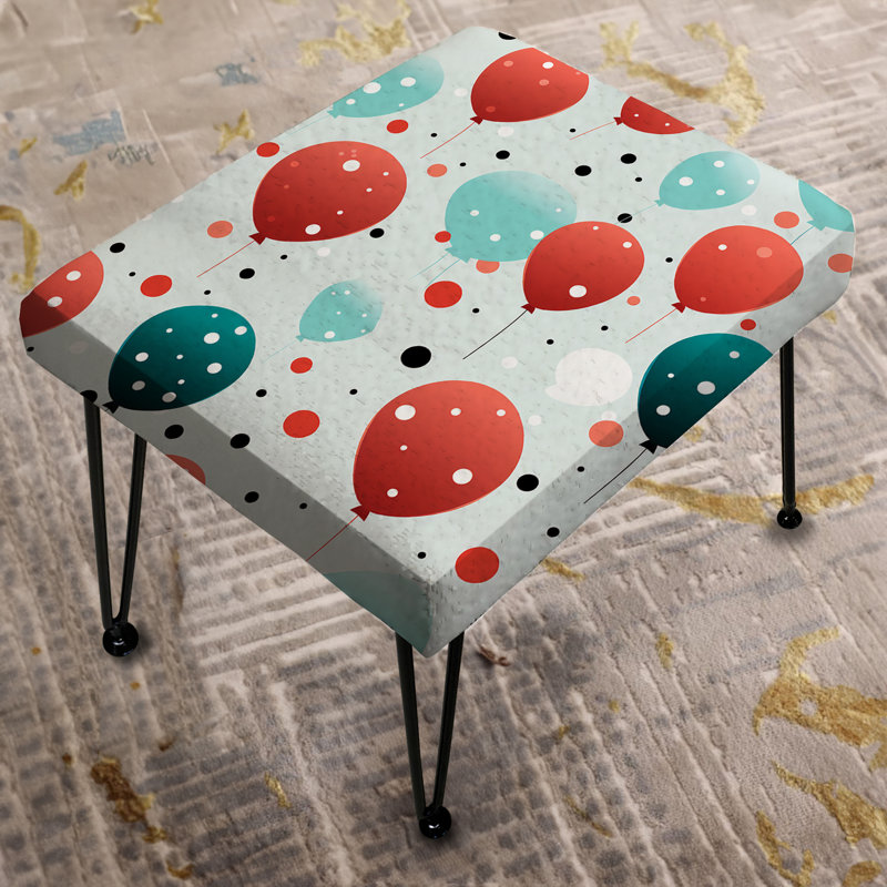 Playful Polka Dots - Repose-pieds rectangulaire à pois