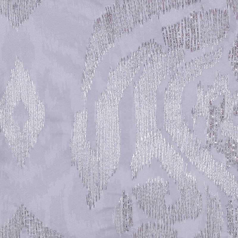 Housse de coussin en polyester texturé Ladacia, Argenté / Gris, Housse de coussin seulement - sans coussin