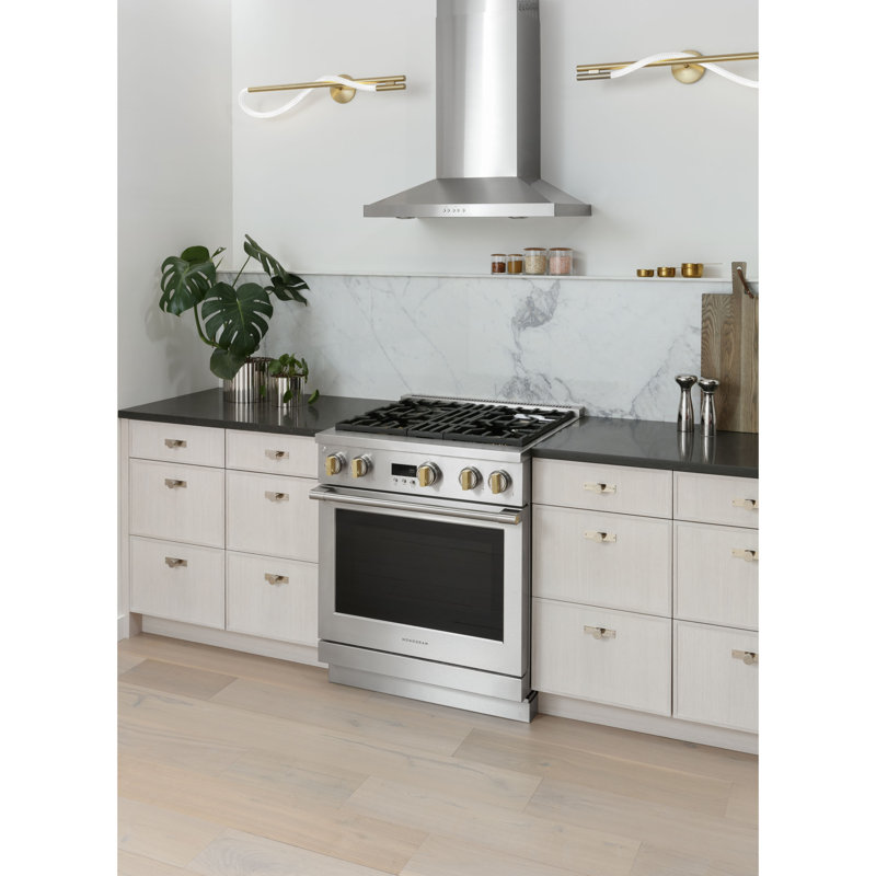 Monogram 30" Professional Range With 4 Burners, Natural Gas, 5.7 cu ft