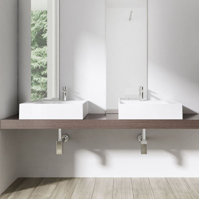 Durovin Bathrooms 500mm L x 500mm W Natural Engineered Stone Rectangular Sink