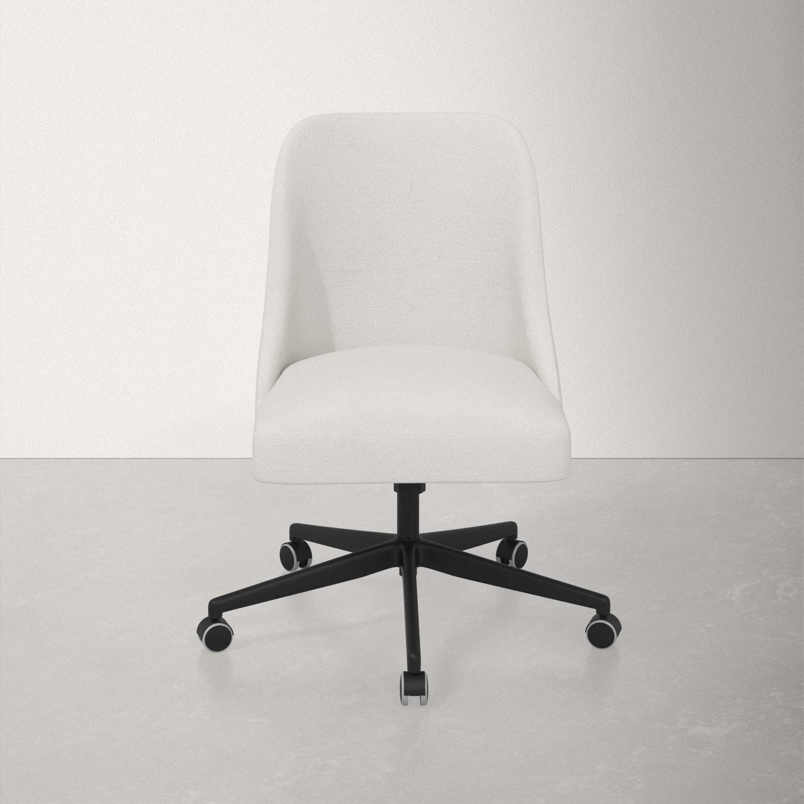 Acosta Task Chair, Bella Light Gray Performance Velvet