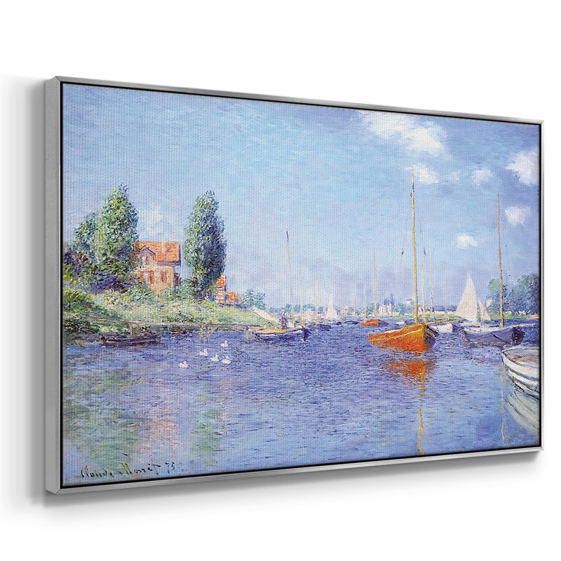 Argenteuil. Yacht, 1875 03, H 27 po x l 41 po x P 2 po, Argent