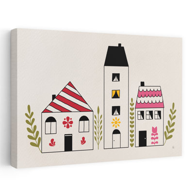 Little Houses III Abstract Architecture Landscape Art