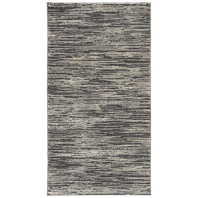 Tapis gris en polyester tissé à la machine Bromelton