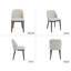 Modern Armless Upholstered Dining Chairs with Solid Wood Legs Side Accent Chair for Dining Room/Living Room-1264991093