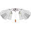 Abat-jour en verre transparent de remplacement pour ventilateur de plafond # 23057-4 / H 8 po, ensemble de 4