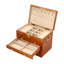 5-Tier Wooden Jewellery Organizer Box w/ Lock