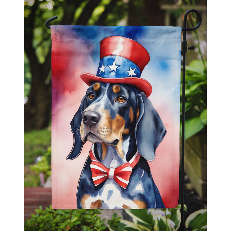 Drapeau patriotique du jardin américain, Bluetick Coonhound