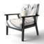 Fauteuil rembourré floral