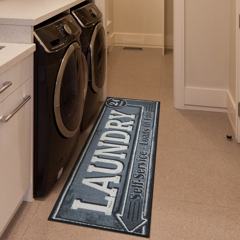 Tapis de couloir anti-dérapant gris