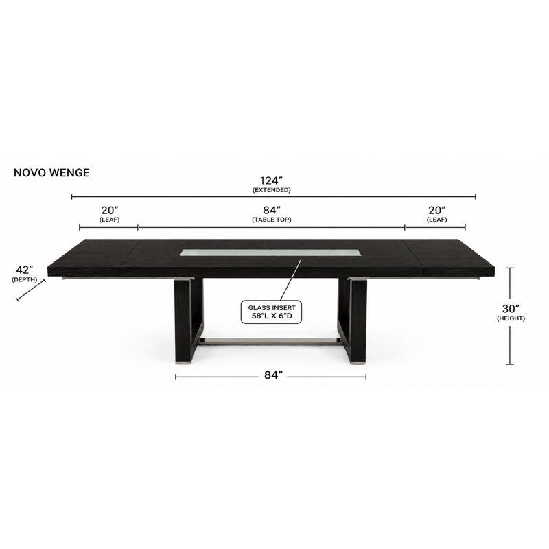 Table de salle à manger Novo, Wenge