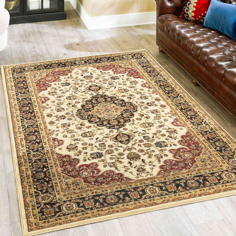 Tapis classique, Rectangle 10 pi 6 po x 14 pi 6 po, Crème