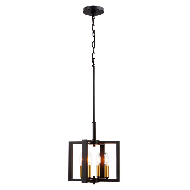 Luminaire suspendu en croix à 4 lumières Wismar