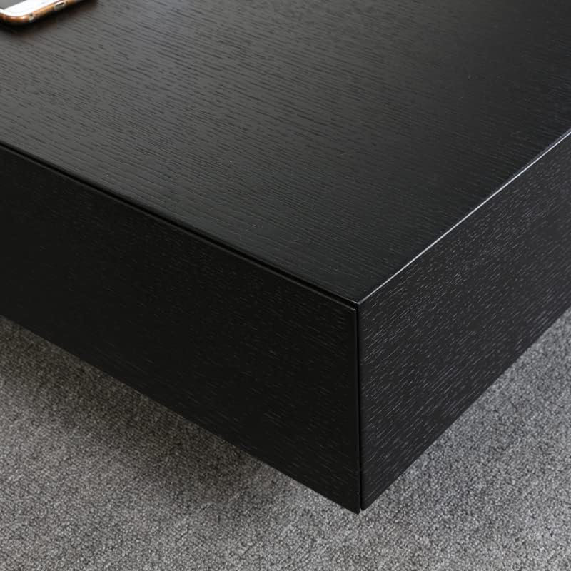 Table basse simple Hellmuth, H 13,78 po x l 39,37 po x P 39,37 po, Noir