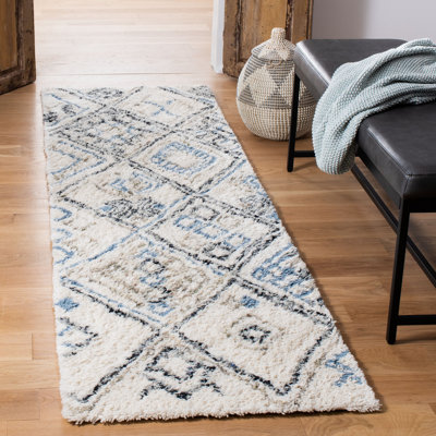 Powell Shag Hand Tufted Wool Southwestern Rug