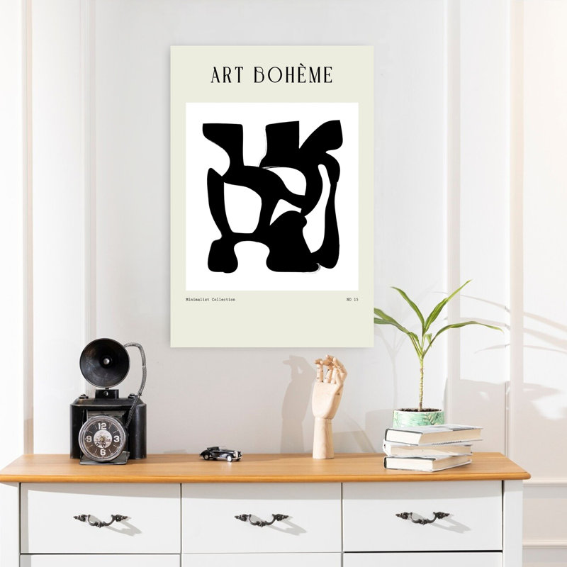 Art contemporain, art contemporain abstrait, H 24 po x l 16 po