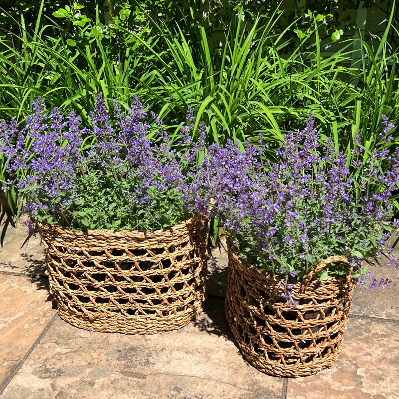 Hand Woven Wicker Laundry Basket With Handles