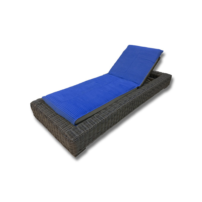 Housse pour chaise longue en coton turc, Bleu royal