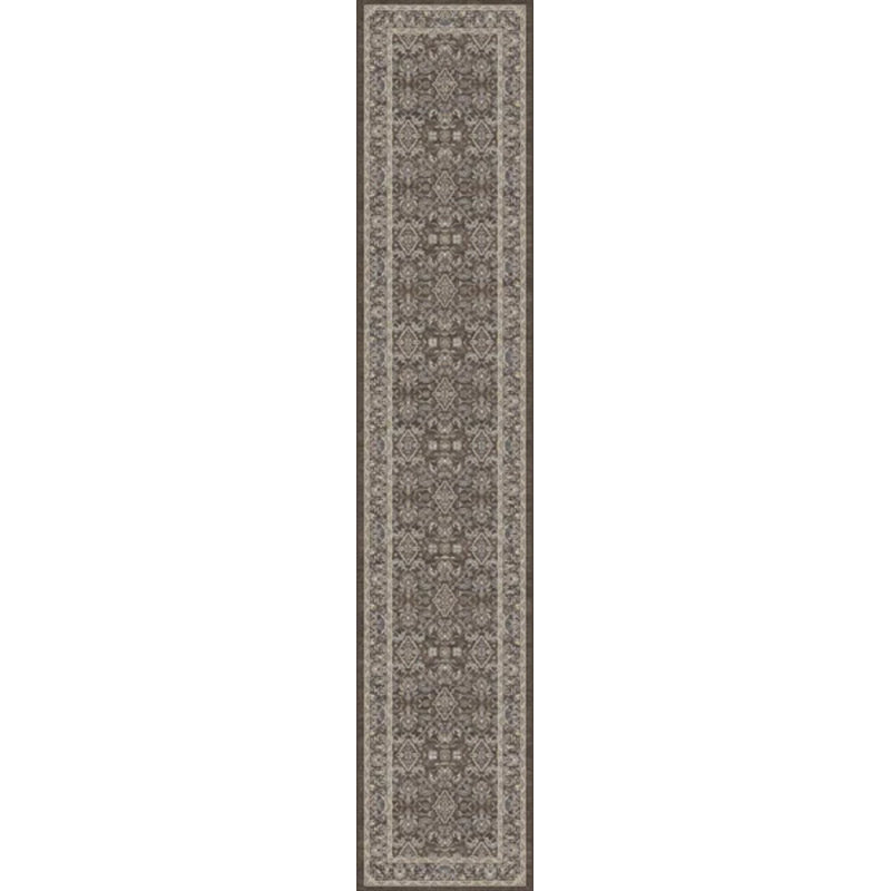 ANCIENT GARDEN 2.2X11 57276-3235 DARK BROWN/BEIGE/BLUE, Runner 2'2" x 11'