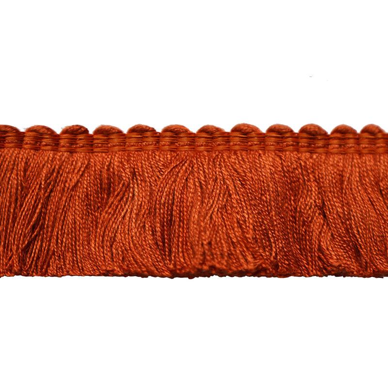 Passamenterie Cut Ruch Fabric, Orange