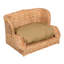Lit de jour classique en rotin tissé à la main pour chien avec coussin lavable à la machine Classic-713106594