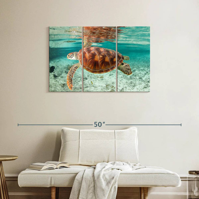 Tortue de mer Bora Bora, H 24 po x l 38 po