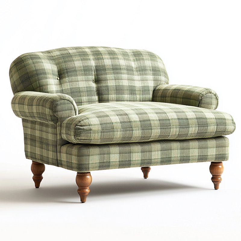 Vintage Plaid Sofa