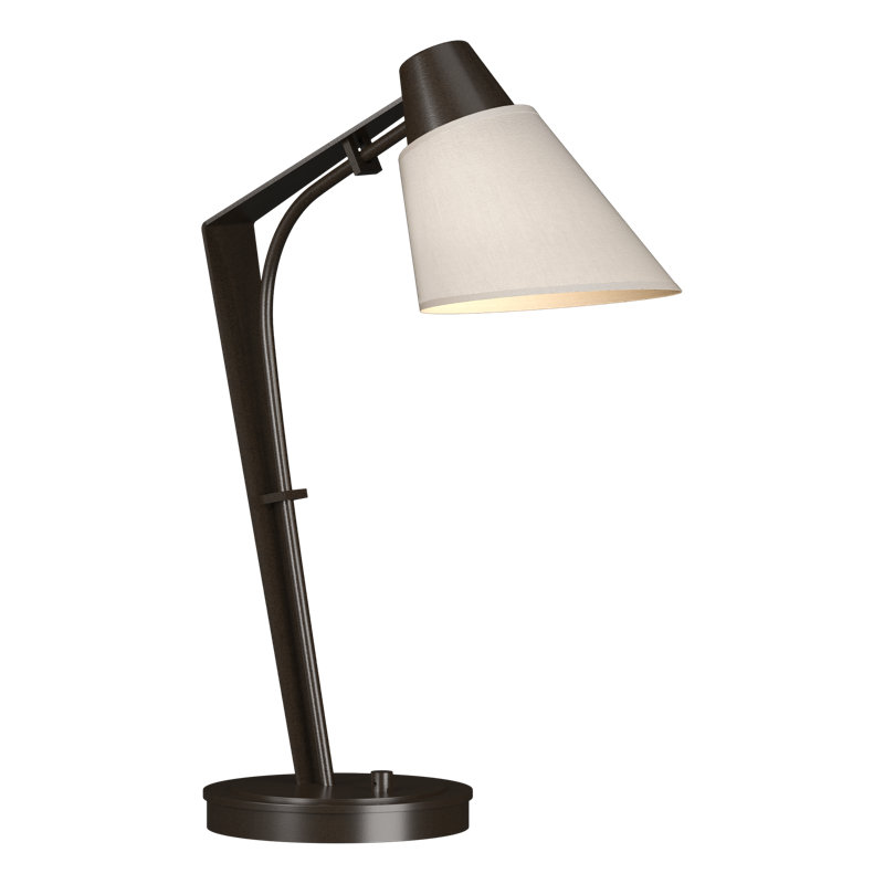 Reach 21.9" Desk Lamp, Flax, Oil Rubbed Bronze
