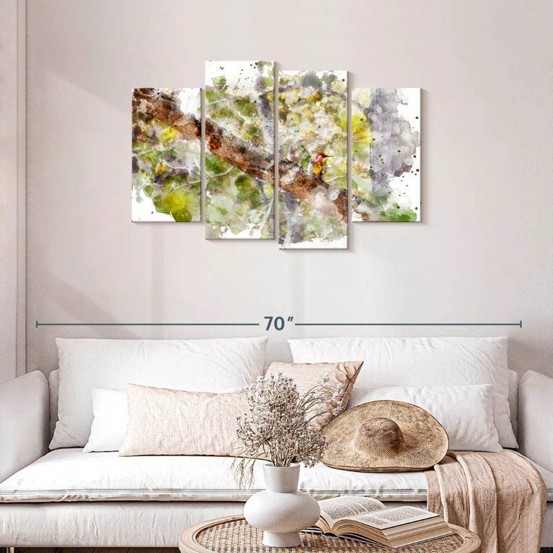 Oiseau de forêt sauvage Avery, H 27 po x l 43 po