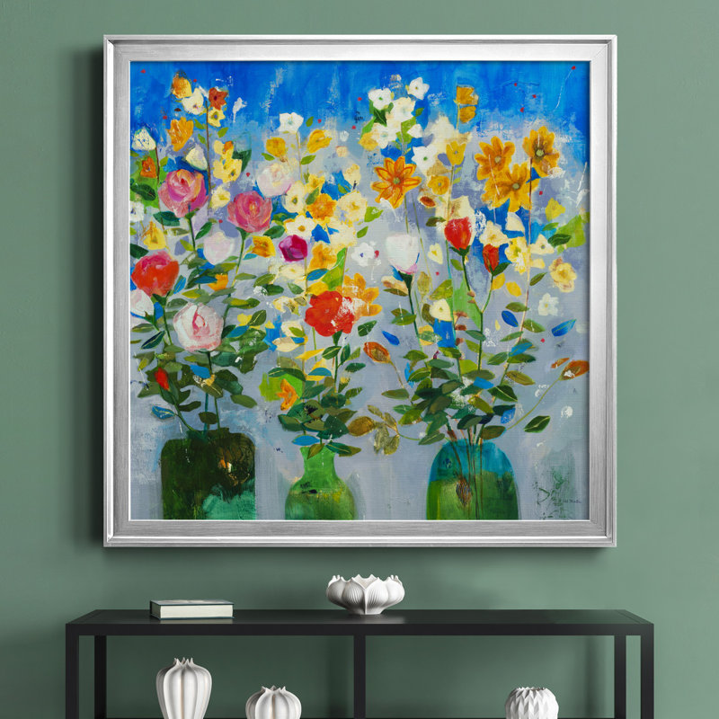 «Debout» - Reproduction d'art sur toile encadrée, H 26,5 po x l 26,5 po x P 1,5 po, Cadre noir