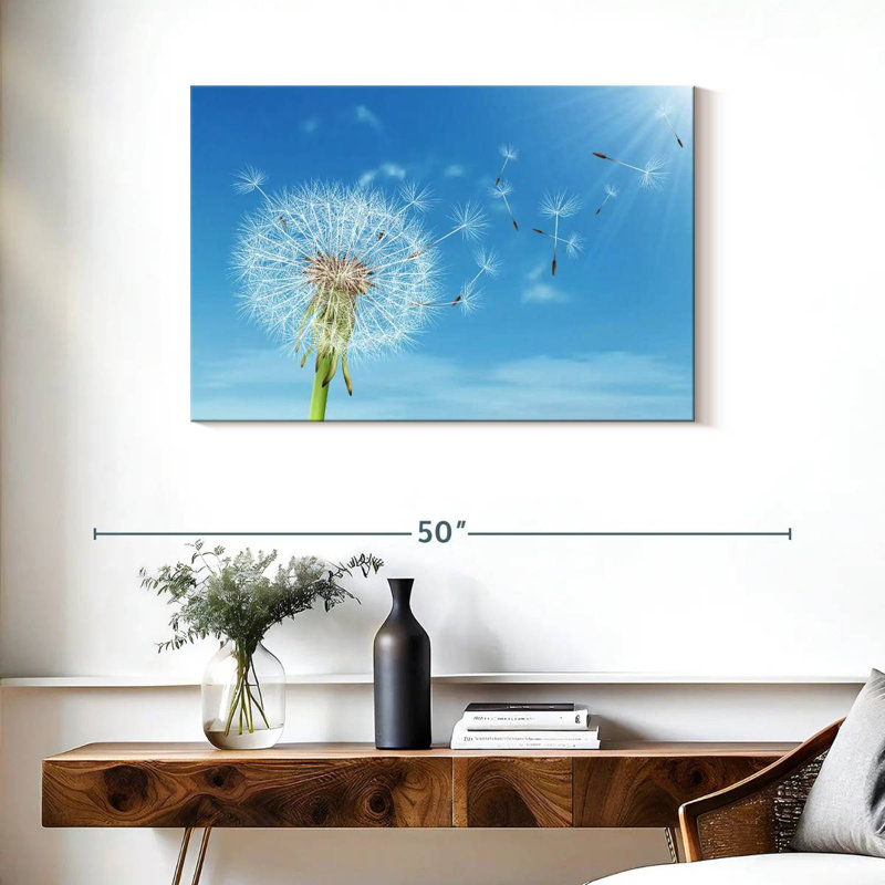 Harnek Dandelion Seeds Afloat, 24" H x 36" W