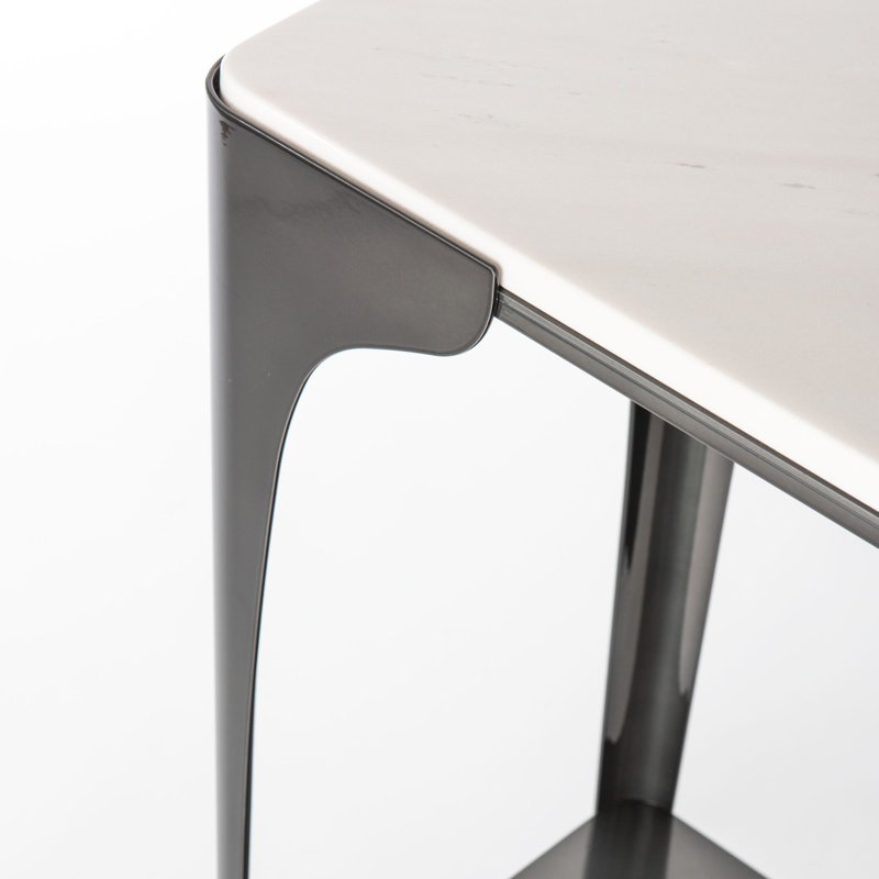 Cove Marble Top Console Table, Ink