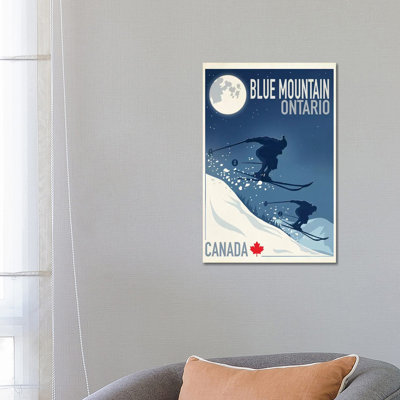 Blue Mountain I - Wrapped Canvas Print