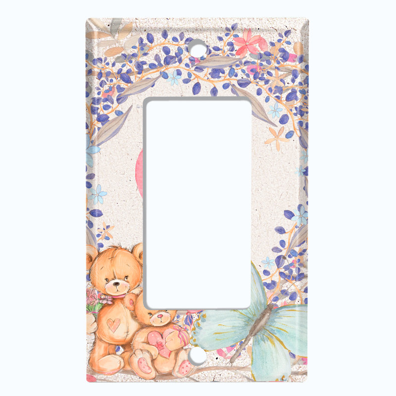 Plaque murale décorative Teddy Bears 1-Gang