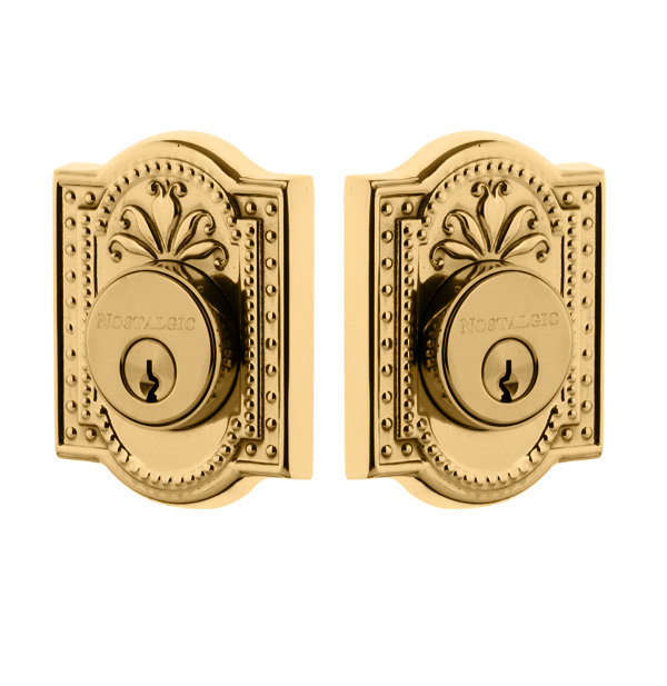 Nostalgic Warehouse Meadows Plate Single Cylinder Deadbolt
