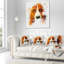 Portrait de chien brun sobre - coussin imprimé animal-30746546-30746550