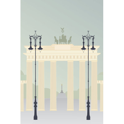 Travel Europe--Brandenburger by Gurli Soerensen - Wrapped Canvas Print