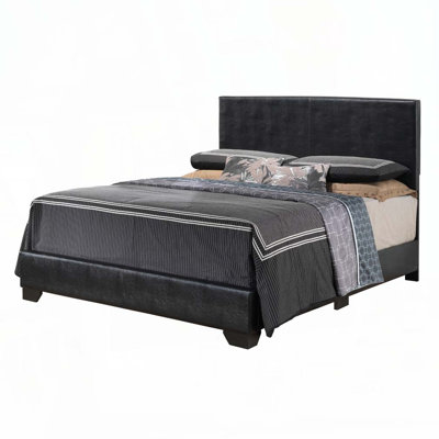 PU Faux Leather Upholstered Bed