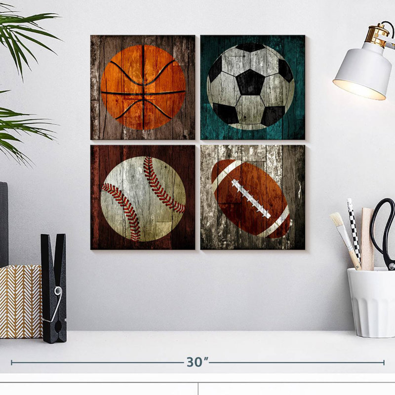 Sports de balle en bois Sireci, H 18 po x l 18 po