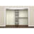 Suitesymphony Wood Closet Organizer Kit With Tower 3 Hang Rods, Top Shelves, 2 Drawers, Adjustable, Fits Spaces 5-9 Ft. Wide, Graphite Grey
