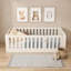 Lit sur pied en bois d'inspiration Montessori avec porte et garde-corps-1260524450-1260524454