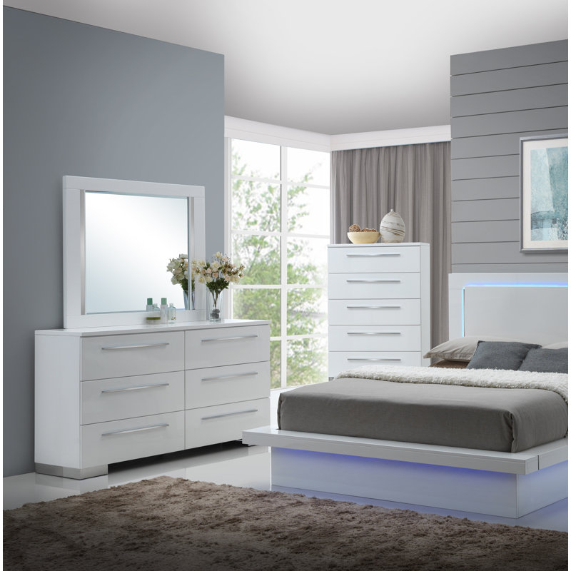 Miroir biseauté pour commode Kleier